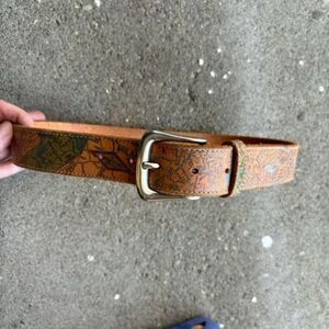 The Limited Size Small Genuine Leather Map Belt
